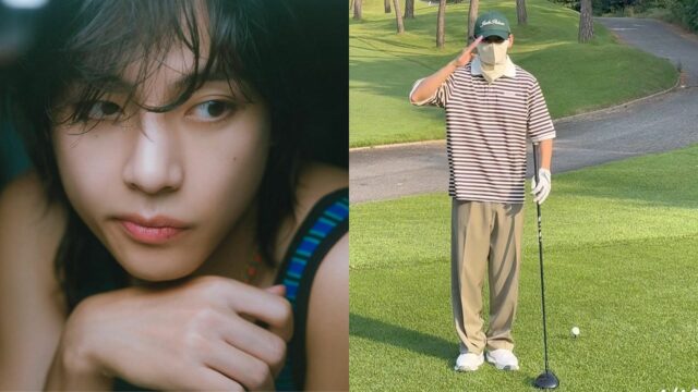 "Vendido King" -inolar, Kim Taehyung, da mais recente atualização de mídia social da BTS Manors Golf, vendida algumas horas após a atualização

