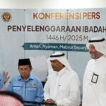 Visita do Ministro da Saudita de Wamenhaj, Presidente do PPIH 2025 Teste de chamadas de chamada na implementação do Hajj indonésio