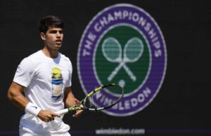 Wimbledon: Fearless Carlos Alcaraz tem o terceiro título nas paisagens Tennis - Wimbledon Preview - All England Tennis e Croquet Club, Londres, Inglaterra - 27 de junho de 2025 Carlos Alcaraz da Espanha durante o pedido