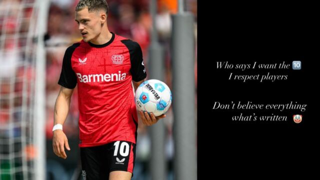 Wirtz nega que ele queira o número 10 da camisa para o Liverpool


