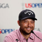 Xander Schaffele Reação de uso para usar o YouTube por Us Open Preparation