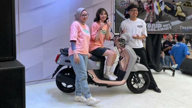 Yamaha Fazzio Hybrid está presente apenas na Feira Kemayoran 2025 Yakarta, pronta para tentar a geração Z

