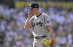 Yankees Savar Warren está experimentando a guerra “surreal” contra Mike Trout March Madness Logo