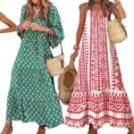17 vestidos de férias soltos maxi que vão usar da praia para o jantar, a partir de US $ 20