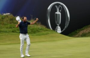 2025 Pagamento do Campeonato Aberto Scottie Scheffler posa com Claret Jug depois de vencer o Campeonato Open 2025 (Fonte da imagem: Imagen)