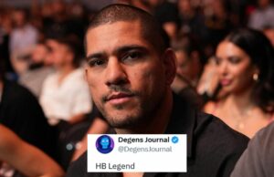 “38 e ainda distribuindo pesadelos” – fãs tomam banho Alex Pereira’yı Wisham Reações do ventilador (cenas de tela cortesia: @espnmma em x)