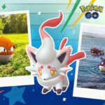 Linha de evolução de Magikarp e variantes brilhantes (imagem via Pokemon Company)