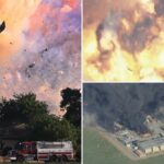 7 Não após a explosão no armazém de fogos de artifício da Califórnia lança um enorme incêndio