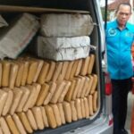 9 kg de maconha pronta para distribuição em East Yakarta para ficar frustrado pela polícia, 2 homens foram presos sob o JPO Ciracas