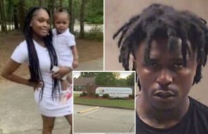 A Georgia Killer cospe nos promotores um momento depois de ser condenado à prisão perpétua pelo tiroteio fatal da mãe de seu filho em frente ao centro do jardim de infância A Georgia Killer cospe nos promotores um momento depois de ser condenado à prisão perpétua pelo tiroteio fatal da mãe de seu filho em frente ao centro do jardim de infância