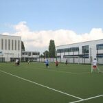 Teddington Sports Center em Richmond, no sudeste de Londres, coberto pelo sistema
