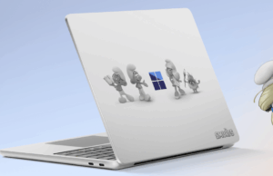 A Microsoft lançou silenciosamente um laptop Smurfs, o Smurface. Por que? A Microsoft lançou silenciosamente um laptop Smurfs, o Smurface. Por que?