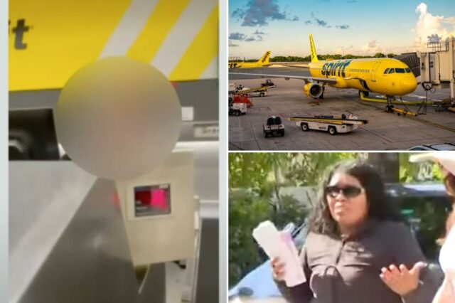 A Spirit Airlines Passnger fumaça quando os funcionários recusam os quadros de aeronaves após a cirurgia plástica

