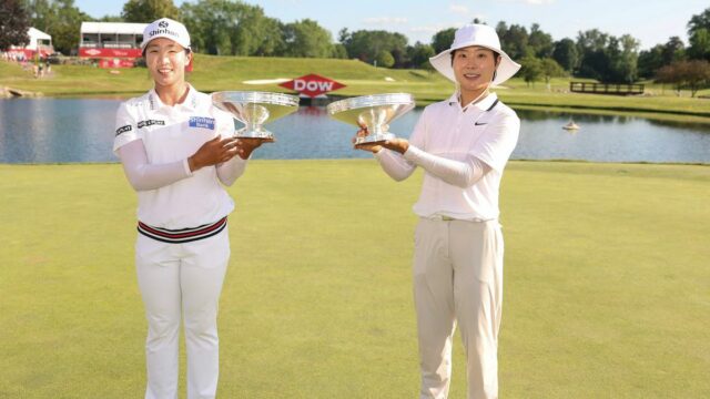 A dupla sul -coreana ganhou o campeonato Dow para recusar Lexi Thompson um longo título pesquisado

