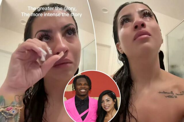 A esposa de Travis Hunter publica o vídeo emocional Tiktok após o drama do troll online

