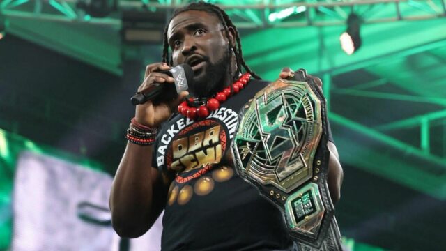 A estrela da WWE de 32 anos de Oba Femi ficou chateada após o título NXT do major do Major para o próximo desafiante 

