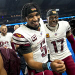 A ex-estrela da NFL Cam Newton pergunta difícil que Jayden Daniels pergunta