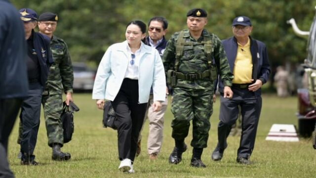 A figura de guerra da Tailândia geralmente aludia ao escândalo telefônico da PM Thai

