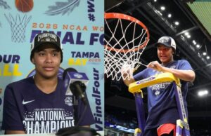 A filha de Alison Feaster e a estrela da UConn, Sarah Strong, compartilhando como sua família encontra “equilíbrio igual” sobre ser treinador e pai. A filha de Alison Feaster e a estrela da UConn, Sarah Strong, compartilhando como sua família encontra "equilíbrio igual" sobre ser treinador e pai.