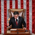 Presidente Mike Johnson manda a voz passageira do presidente Donald Trump's