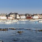 Foto de arquivo: Barfleur na Normandia, França. Sem data.