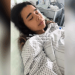 A mulher tem garganta doente durante a gravidez, depois vem o diagnóstico de choque