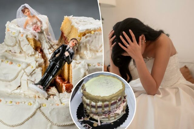 A noiva compartilha uma foto engraçada do bolo de casamento "Monstros": "Nada me preparou"

