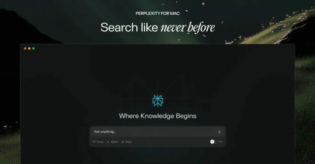 App de perplexidade nativo mac