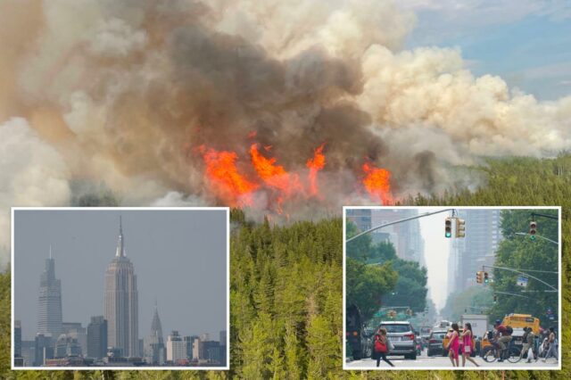 A qualidade do ar em Nova York diminui quando o Canadian Fire Smoke nos ataca - e mais ar ruim está a caminho

