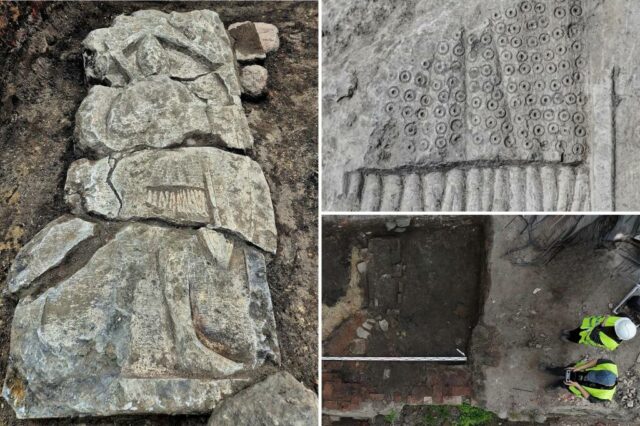 A tumba de um cavaleiro medieval descoberto sob o antigo salão de sorvete na animada cidade polonesa

