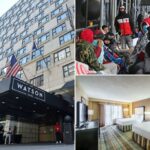 Abrigo de migração fechada em Nova York para conversão luxuosa - com 249 apartamentos e o longo piscina interna