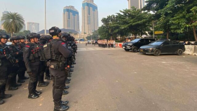 Ação de Ojol de hoje, a polícia mobilizou 1.632 pessoal para garantir a demonstração em Monas

