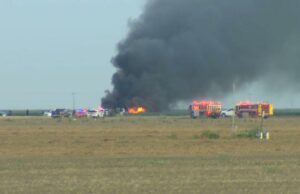 Acidentes de F-35 da Marinha dos EUA na Califórnia Central, piloto atinge com segurança Acidentes de F-35 da Marinha dos EUA na Califórnia Central, piloto atinge com segurança