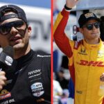 Colton Herta (L), Alex Palou, Christian Lundarard (R) NTT IndyCar Series Java House Montery Grand Prix - Fonte: Gety