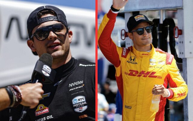 Colton Herta (L), Alex Palou, Christian Lundarard (R) NTT IndyCar Series Java House Montery Grand Prix - Fonte: Gety