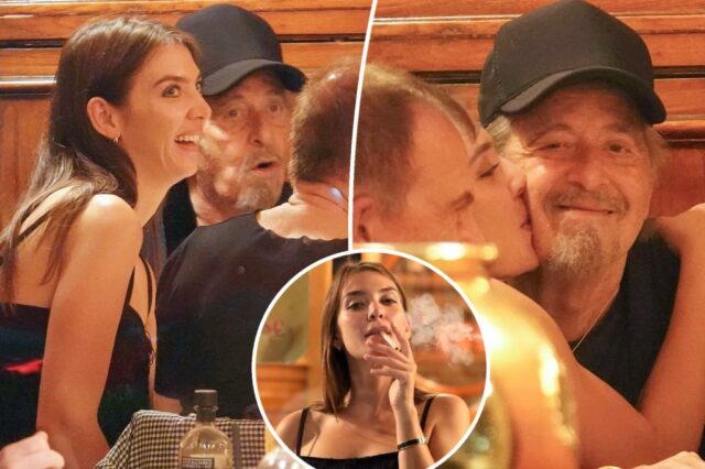 Al Pacino, 85 anos, recebe um alcatrão de um grande jornalista italiano durante o jantar em Roma

