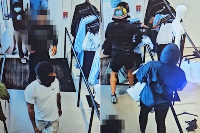 Alo Store em DC, cujo objetivo é um anel mascarado com roubo de varejo, roupas roubadas no valor de US $ 20.000: polícia

