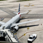 American Airlines evacue por já pena depois da decoração