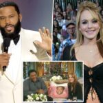 Anthony Anderson se vira para ele, que diz que Lindsay Lohan "gosta deles jovem"