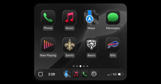 App NFL chegando no CarPlay, começando a partir dessas equipes

