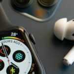Apple Watch e AirPods (mostrados em fotos próximas) continuam a dominar o mercado global