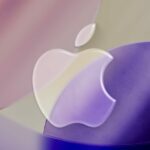 Liquid Apple Logo iOS 26 roxo rosa