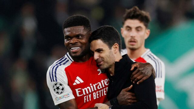 Arte apóia o manuseio do Arsenal a partir da partida de Partey


