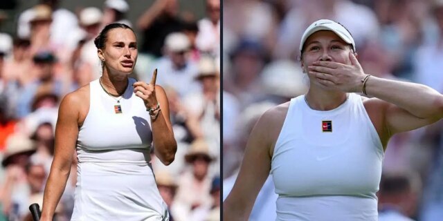 "Aryna Sabalenka é um perdedor doloroso como de costume" - os fãs chamam o mundo número 1 porque afirmou que estava alegando se desculpar com Amanda Anisimova durante Wimbledon SF

