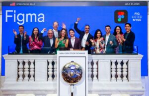 As ações da figma aumentam em seu longo IPO, a capitalização de mercado atinge imediatamente US $ 45 bilhões Figma IPO NYSE opening bell