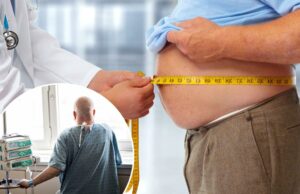 As mortes por câncer devido à obesidade foram triplicadas em 20 anos – que os estados têm os indicadores mais altos e mais baixos Uma mulher com câncer em um quarto de hospital.