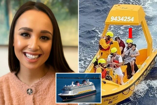 Através da pessoa certa, ele elogiou a garota reconfortante que caiu da Disney antes de ser salva pelo herói da identificação do pai como a principal médica do navio

