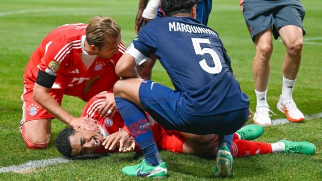Bayern Musiala no hospital após lesão do PSG


