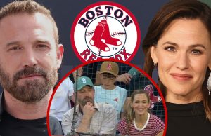 Ben Affel e Jennifer Garner Garner Red Sok Ben Facleck Jeninif Garee Red Sox Game