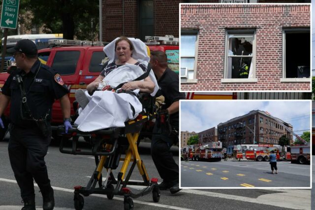 Blazing Inferno rasga o prédio de Bay Ridge no Brooklyn, machucando 4, incluindo um bombeiro

